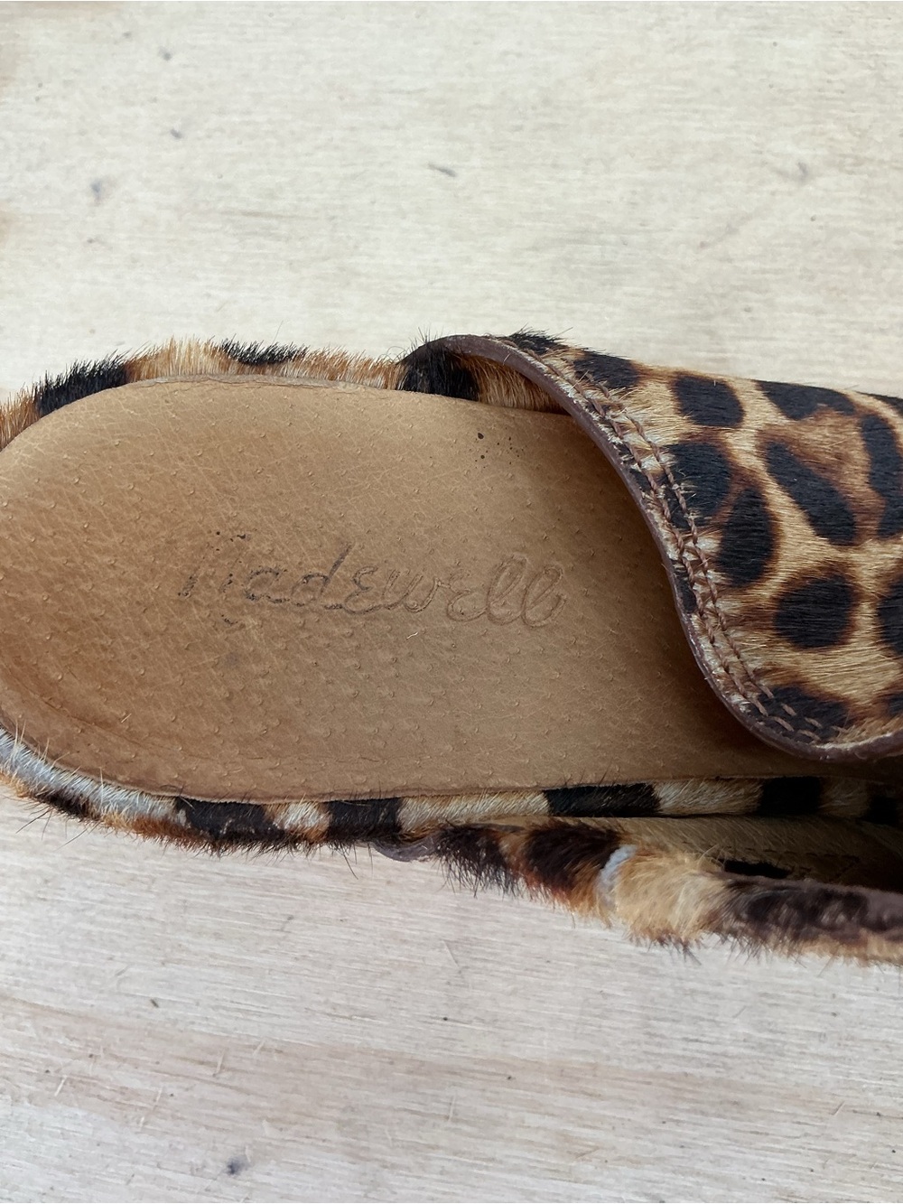 Madewell Leopard Print Slip-On Mules Size 9 1/2 - Picture 5 of 6